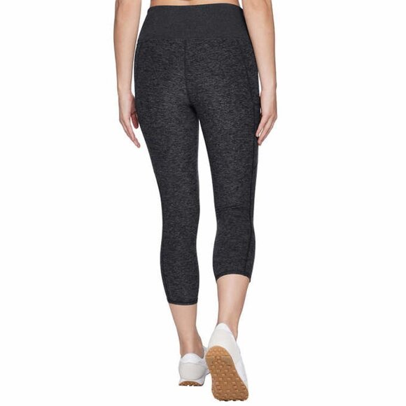 NEW Kirkland Signature Brushed Capris | Heathered Black - Picture 4 of 6